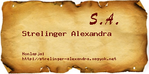 Strelinger Alexandra névjegykártya